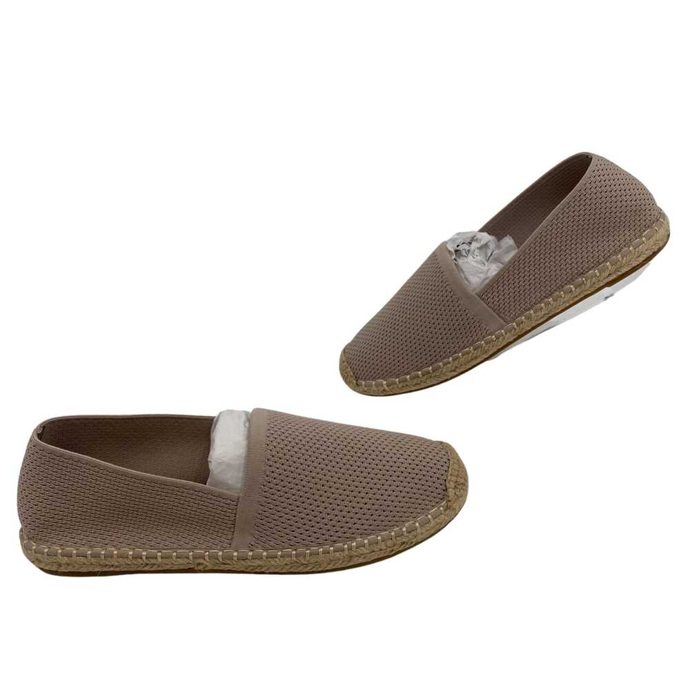 Eileen Fisher Tan Synthetic Round Toe Flats | Size 9